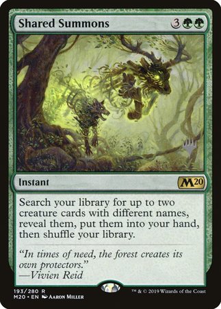 Shared Summons [Core Set 2020 Promos] | Exor Games New Glasgow