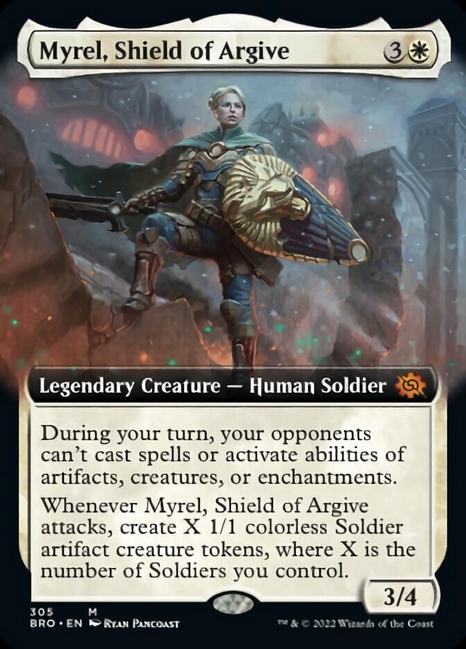 Myrel, Shield of Argive (Extended Art) [The Brothers' War] | Exor Games New Glasgow