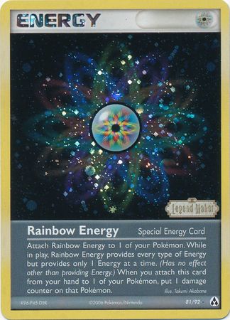 Rainbow Energy (81/92) (Stamped) [EX: Legend Maker] | Exor Games New Glasgow