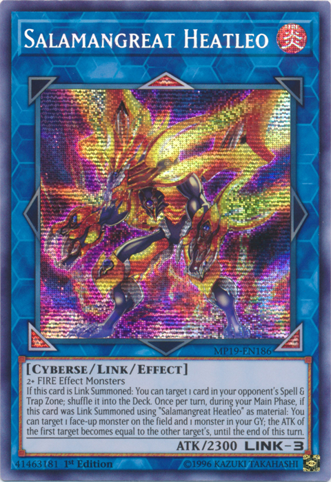 Salamangreat Heatleo [MP19-EN186] Prismatic Secret Rare | Exor Games New Glasgow