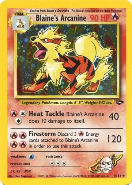 Blaine's Arcanine (1/132) [Gym Challenge Unlimited] | Exor Games New Glasgow