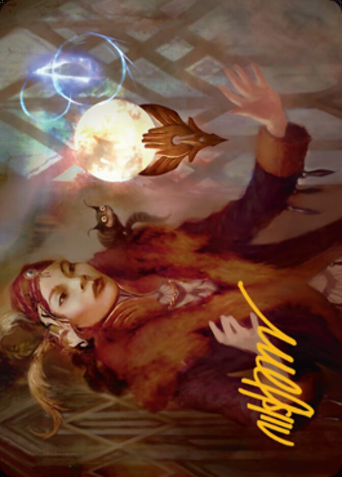 Misfortune Teller Art Card (Gold-Stamped Signature) [Streets of New Capenna Art Series] | Exor Games New Glasgow