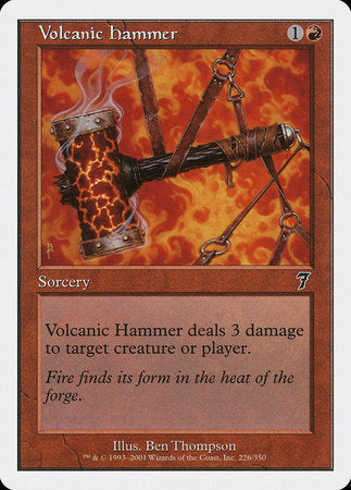 Volcanic Hammer [Seventh Edition] | Exor Games New Glasgow