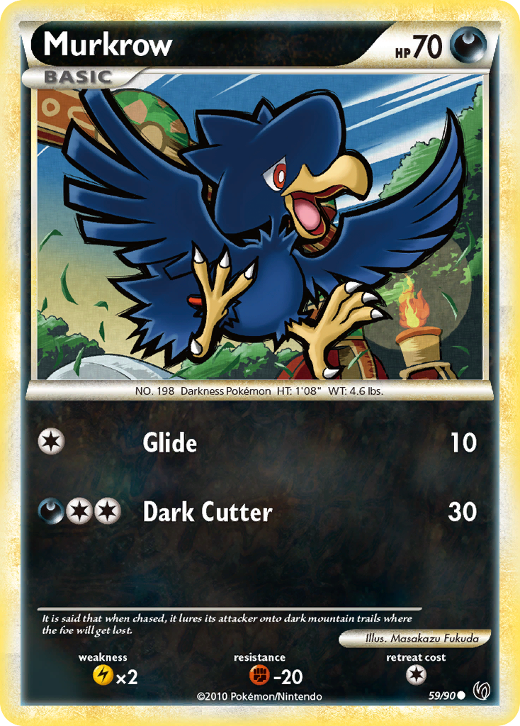 Murkrow (59/90) [HeartGold & SoulSilver: Undaunted] | Exor Games New Glasgow