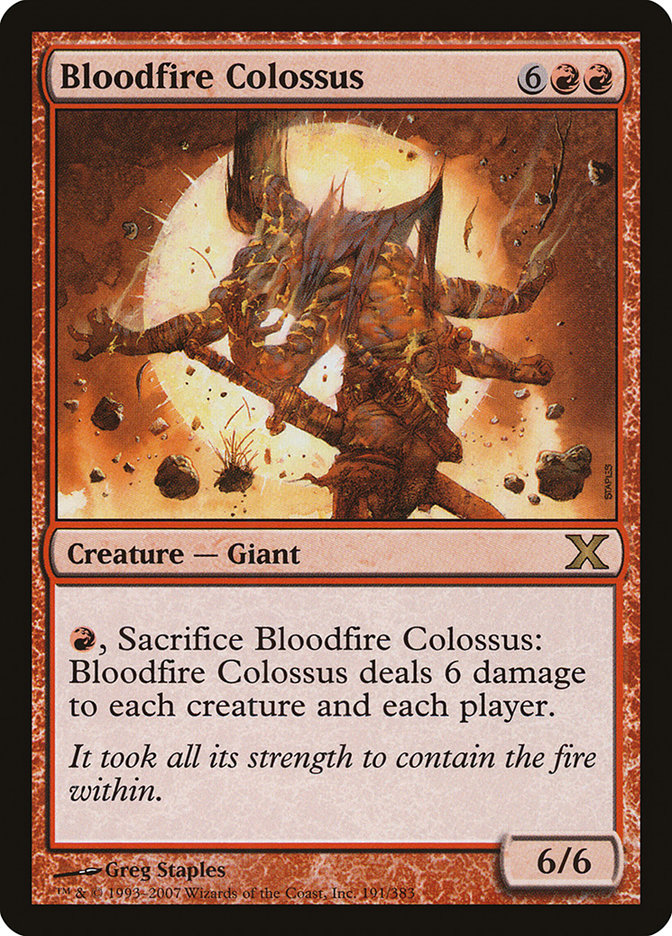 Bloodfire Colossus [Tenth Edition] | Exor Games New Glasgow