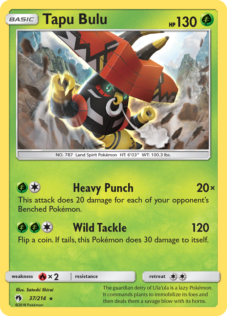 Tapu Bulu (37/214) [Sun & Moon: Lost Thunder] | Exor Games New Glasgow