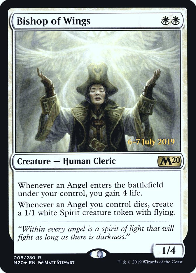 Bishop of Wings  [Core Set 2020 Prerelease Promos] | Exor Games New Glasgow