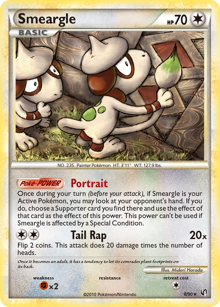 Smeargle (8/90) [HeartGold & SoulSilver: Undaunted] | Exor Games New Glasgow