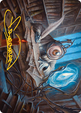 Unblinking Observer Art Card (Gold-Stamped Signature) [Innistrad: Midnight Hunt Art Series] | Exor Games New Glasgow