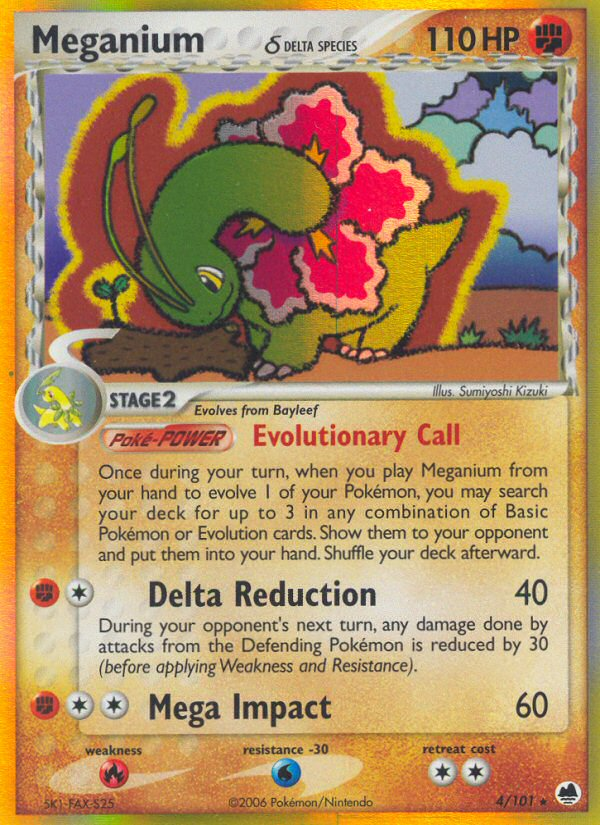 Meganium (4/101) (Delta Species) [EX: Dragon Frontiers] | Exor Games New Glasgow