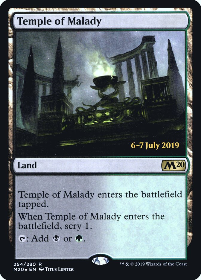 Temple of Malady  [Core Set 2020 Prerelease Promos] | Exor Games New Glasgow