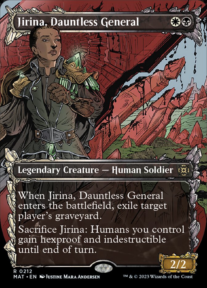 Jirina, Dauntless General (Showcase Halo Foil) [March of the Machine: The Aftermath] | Exor Games New Glasgow