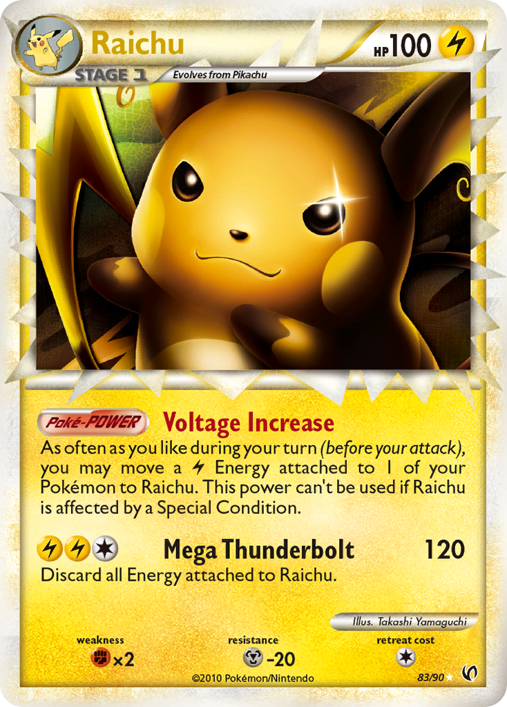 Raichu (83/90) [HeartGold & SoulSilver: Undaunted] | Exor Games New Glasgow