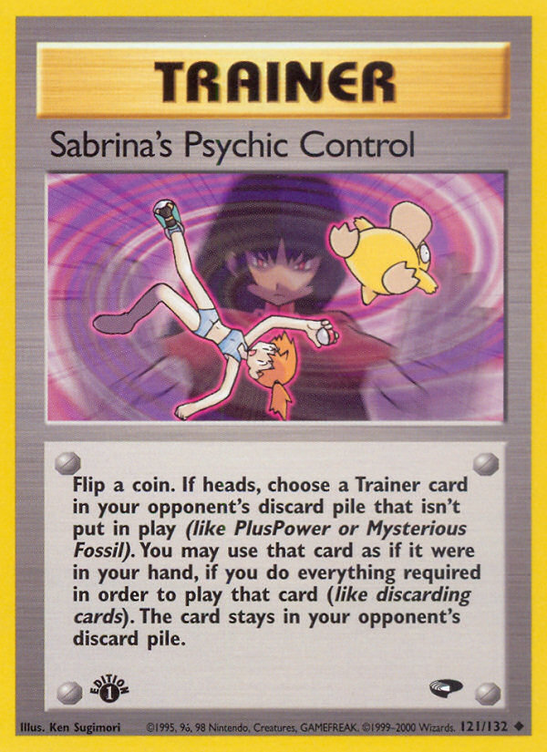 Sabrina's Psychic Control (121/132) [Gym Challenge 1st Edition] | Exor Games New Glasgow