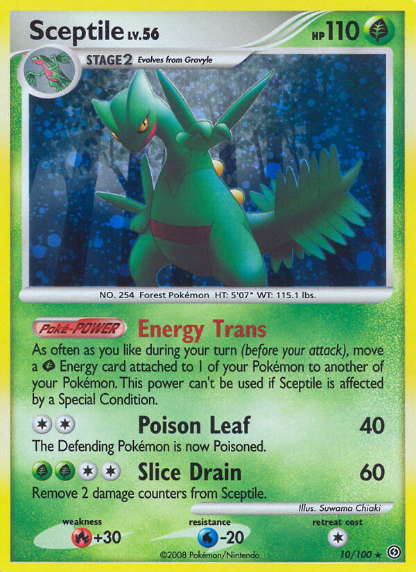 Sceptile (10/100) (Theme Deck Exclusive) [Diamond & Pearl: Stormfront] | Exor Games New Glasgow