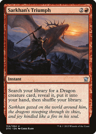 Sarkhan's Triumph [Dragons of Tarkir] | Exor Games New Glasgow