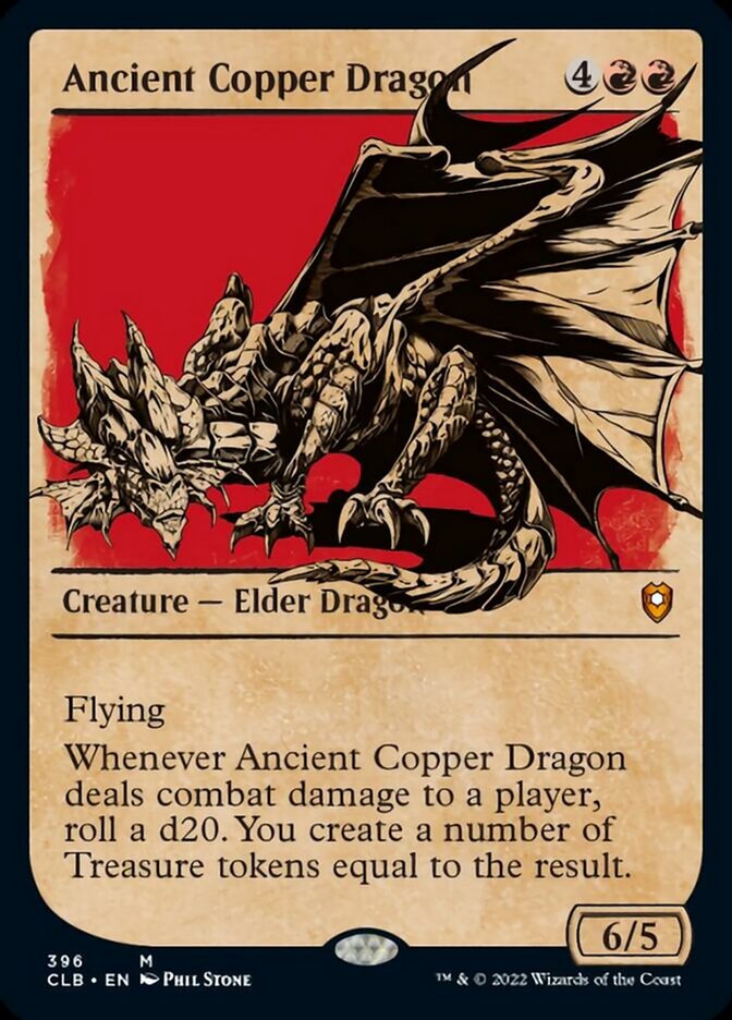 Ancient Copper Dragon (Showcase) [Commander Legends: Battle for Baldur's Gate] | Exor Games New Glasgow