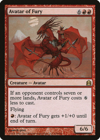 Avatar of Fury [Commander 2011] | Exor Games New Glasgow