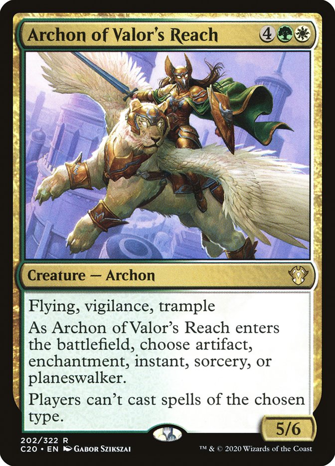 Archon of Valor's Reach [Commander 2020] | Exor Games New Glasgow