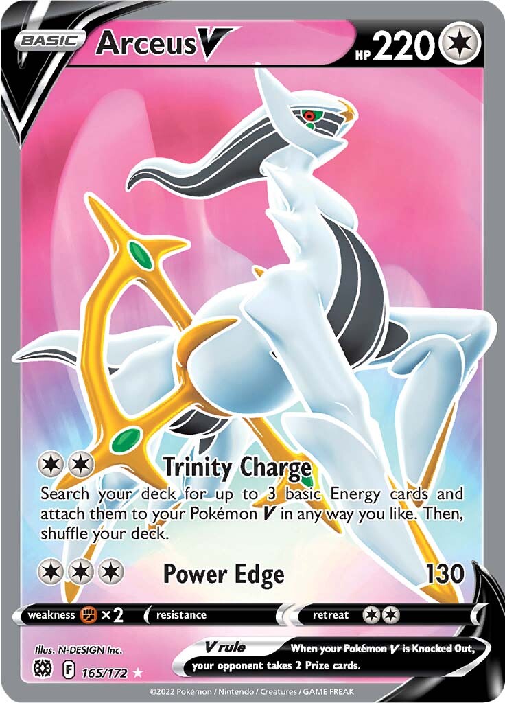 Arceus V (165/172) [Sword & Shield: Brilliant Stars] | Exor Games New Glasgow