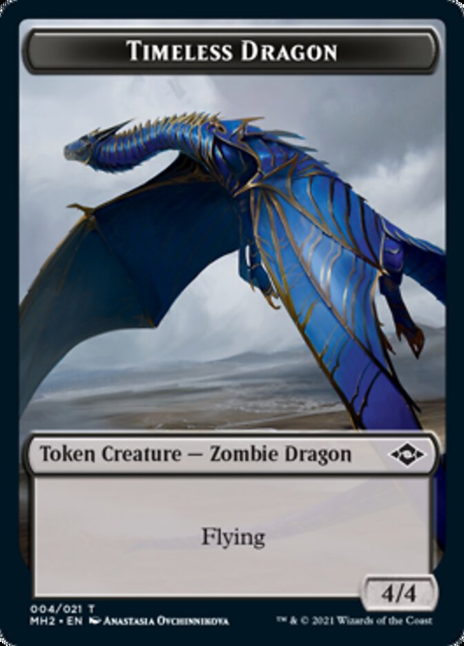 Timeless Dragon Token [Modern Horizons 2 Tokens] | Exor Games New Glasgow