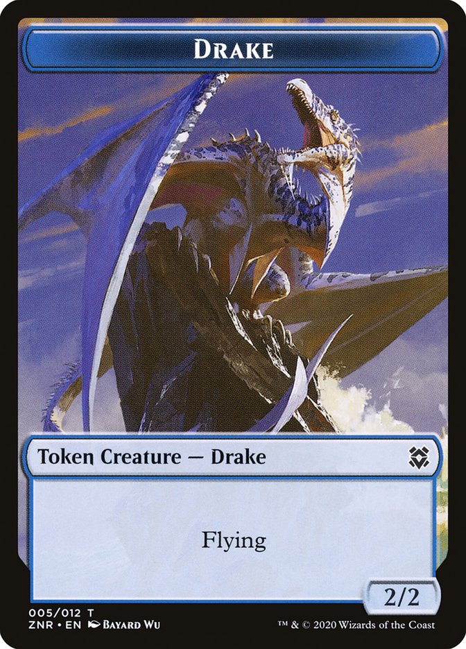 Drake Token [Zendikar Rising] | Exor Games New Glasgow