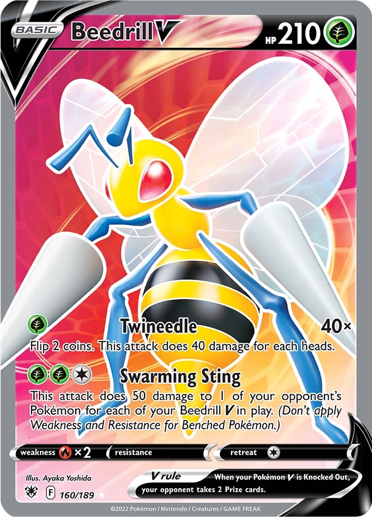 Beedrill V (160/189) [Sword & Shield: Astral Radiance] | Exor Games New Glasgow