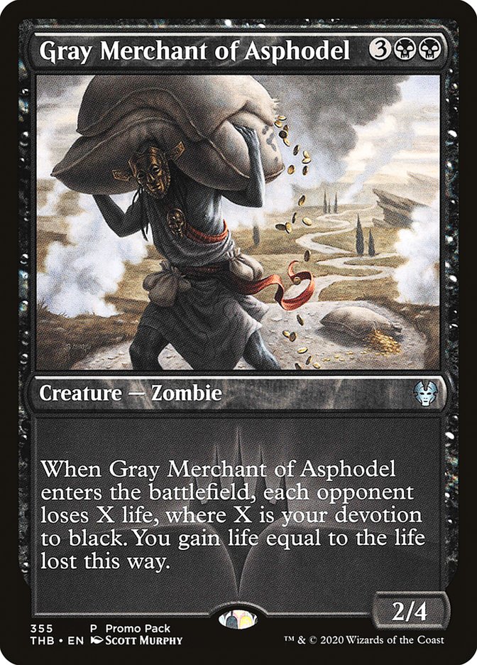 Gray Merchant of Asphodel (Promo Pack) [Theros Beyond Death Promos] | Exor Games New Glasgow