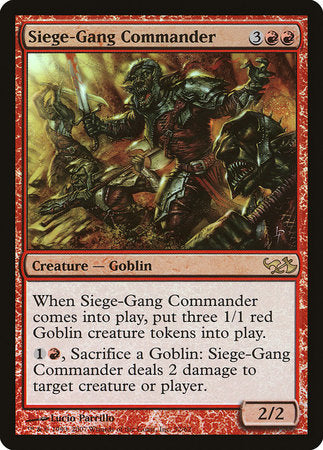 Siege-Gang Commander [Duel Decks: Elves vs. Goblins] | Exor Games New Glasgow