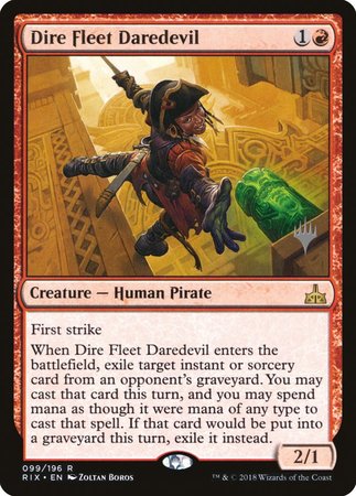 Dire Fleet Daredevil [Rivals of Ixalan Promos] | Exor Games New Glasgow