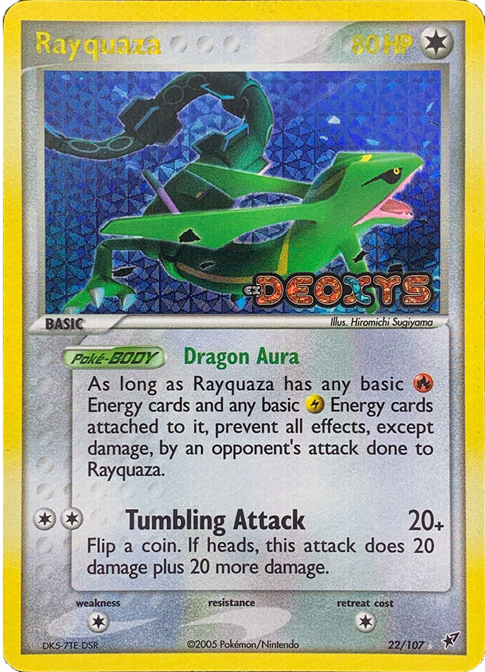 Rayquaza (22/107) (Stamped) [EX: Deoxys] | Exor Games New Glasgow