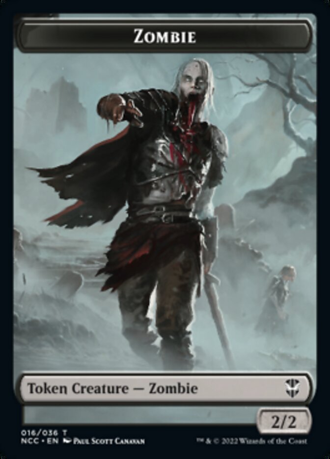 Zombie // Goat Double-sided Token [Streets of New Capenna Commander Tokens] | Exor Games New Glasgow