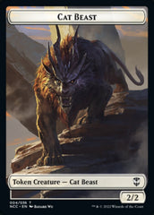 Soldier (09) // Cat Beast Double-sided Token [Streets of New Capenna Commander Tokens] | Exor Games New Glasgow