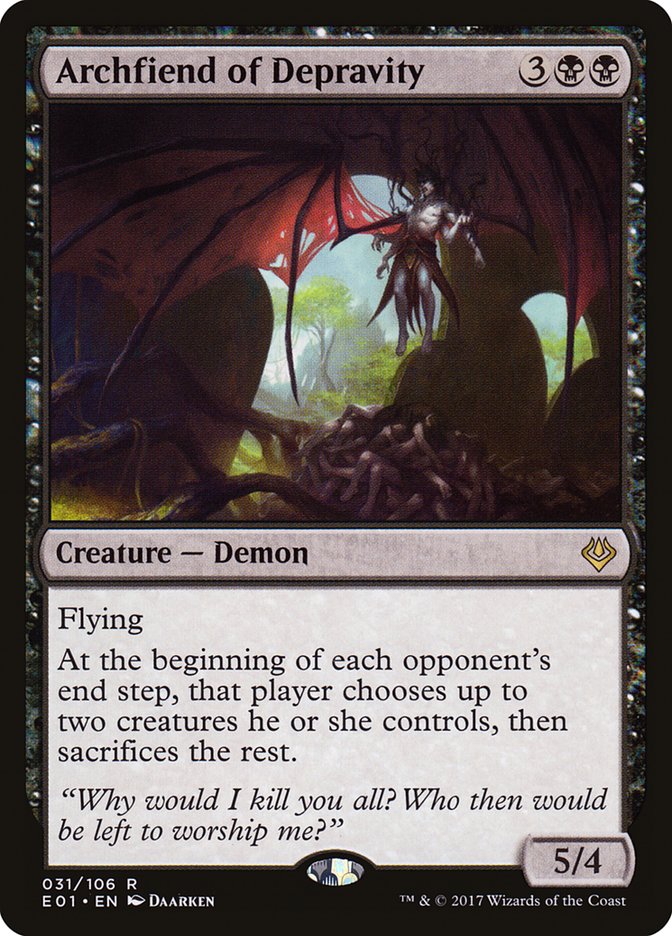 Archfiend of Depravity [Archenemy: Nicol Bolas] | Exor Games New Glasgow