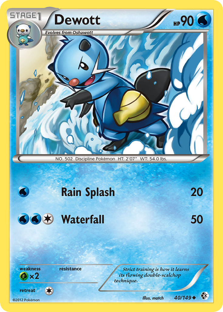 Dewott (40/149) [Black & White: Boundaries Crossed] | Exor Games New Glasgow