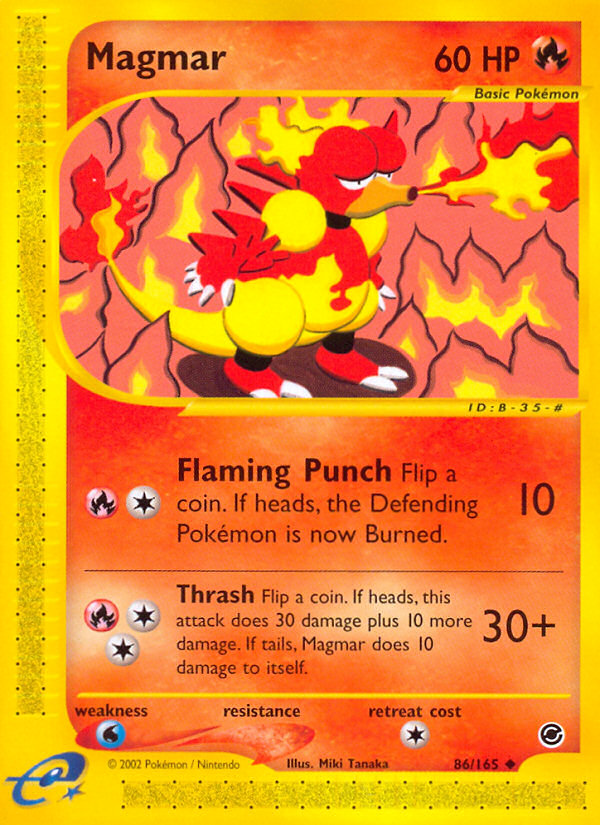 Magmar (86/165) [Expedition: Base Set] | Exor Games New Glasgow