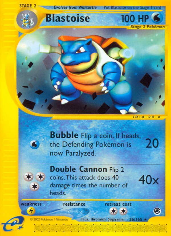 Blastoise (36/165) [Expedition: Base Set] | Exor Games New Glasgow