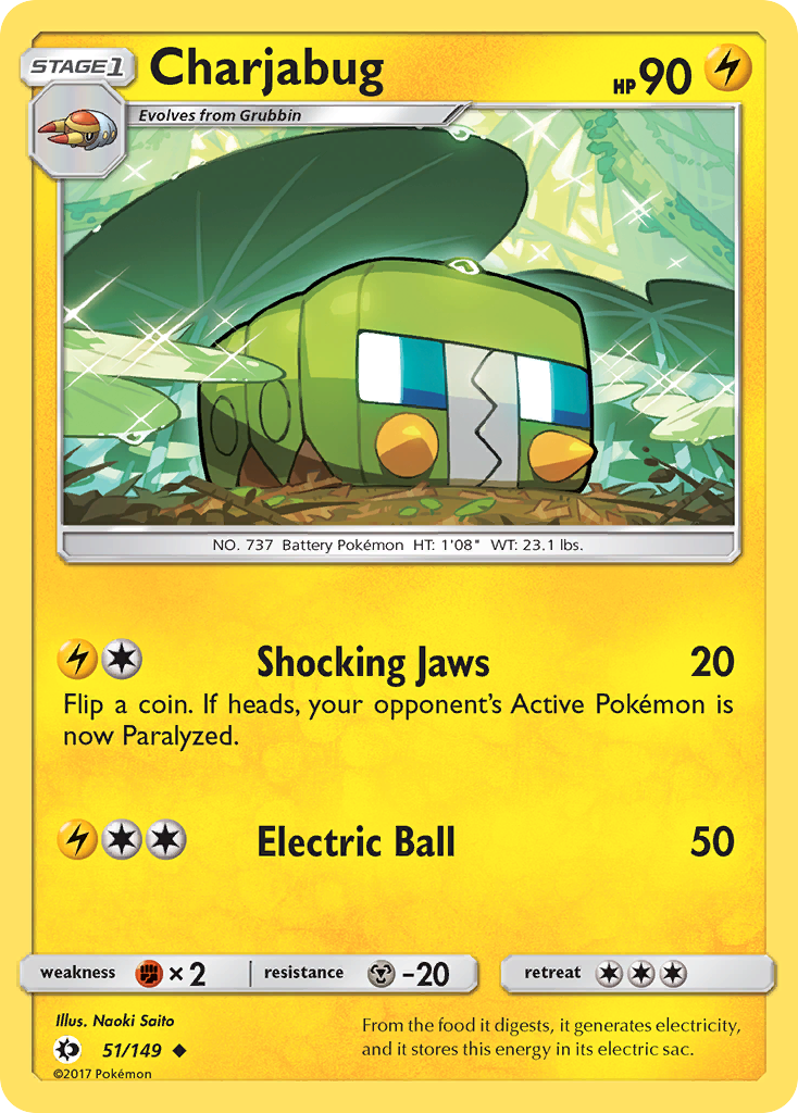 Charjabug (51/149) [Sun & Moon: Base Set] | Exor Games New Glasgow