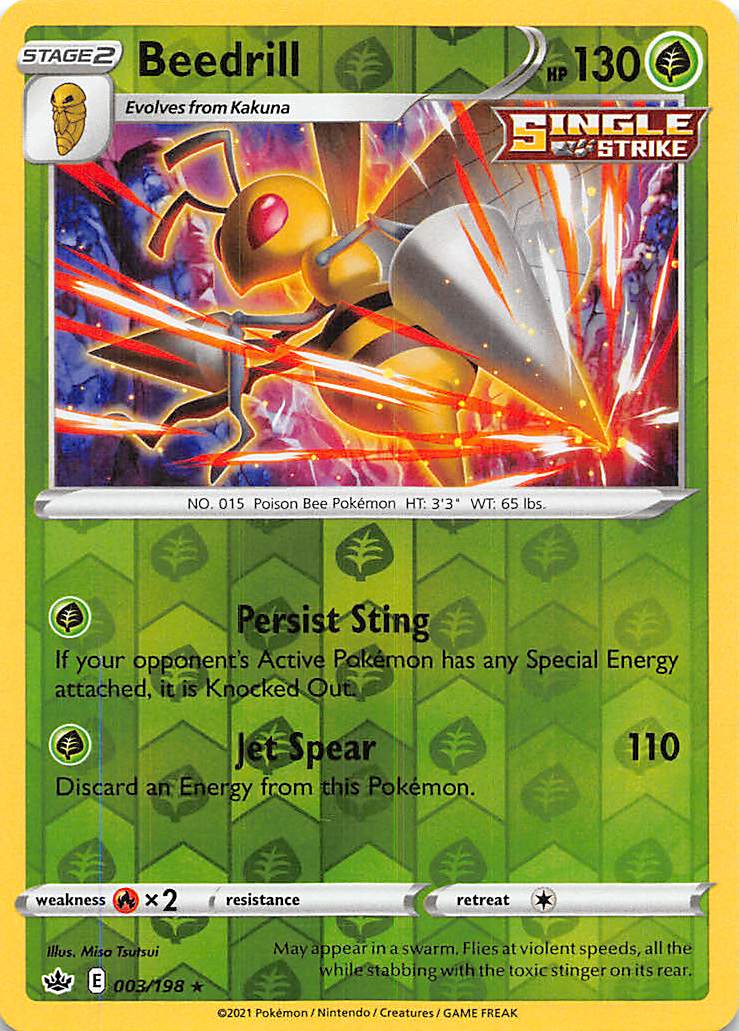 Beedrill (003/198) [Sword & Shield: Chilling Reign] | Exor Games New Glasgow