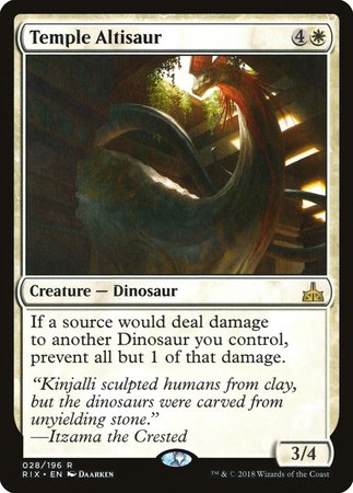 Temple Altisaur [Rivals of Ixalan] | Exor Games New Glasgow