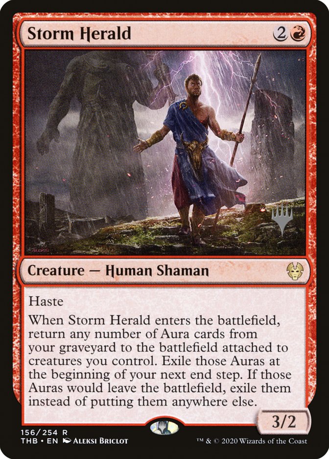 Storm Herald (Promo Pack) [Theros Beyond Death Promos] | Exor Games New Glasgow