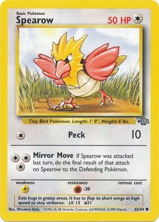 Spearow (62/64) [Jungle Unlimited] | Exor Games New Glasgow