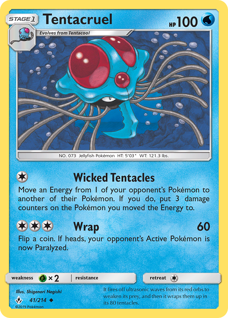 Tentacruel (41/214) [Sun & Moon: Unbroken Bonds] | Exor Games New Glasgow