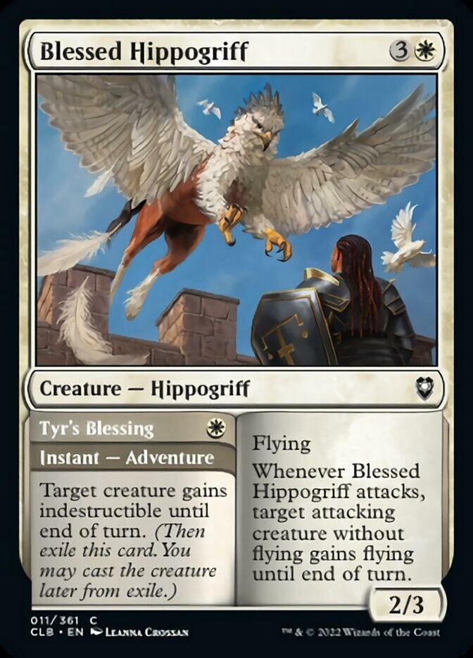 Blessed Hippogriff // Tyr's Blessing [Commander Legends: Battle for Baldur's Gate] | Exor Games New Glasgow