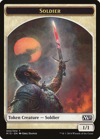 Soldier Token [Magic 2015 Tokens] | Exor Games New Glasgow