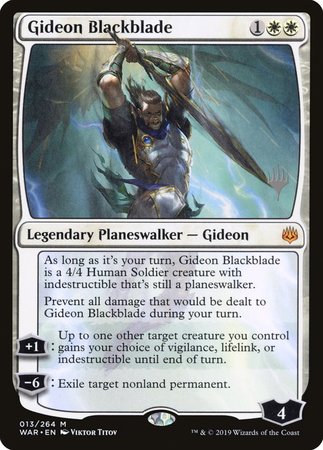 Gideon Blackblade [War of the Spark Promos] | Exor Games New Glasgow