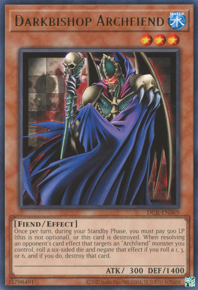 Darkbishop Archfiend [DCR-EN069] Rare | Exor Games New Glasgow