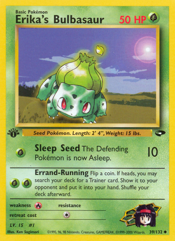 Erika's Bulbasaur (39/132) [Gym Challenge 1st Edition] | Exor Games New Glasgow