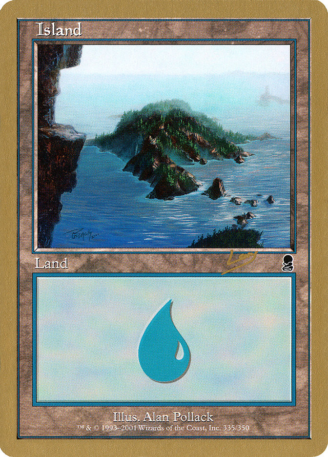 Island (rl335) (Raphael Levy) [World Championship Decks 2002] | Exor Games New Glasgow