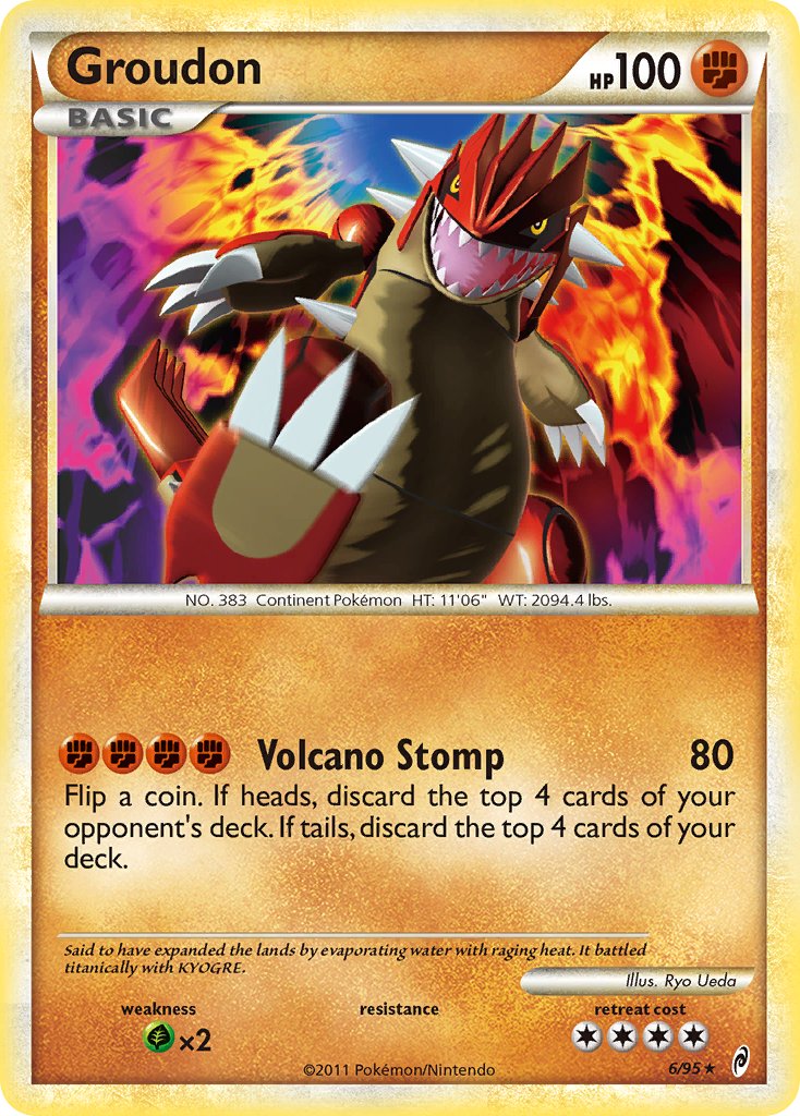 Groudon (6/95) (Theme Deck Exclusive) [HeartGold & SoulSilver: Call of Legends] | Exor Games New Glasgow